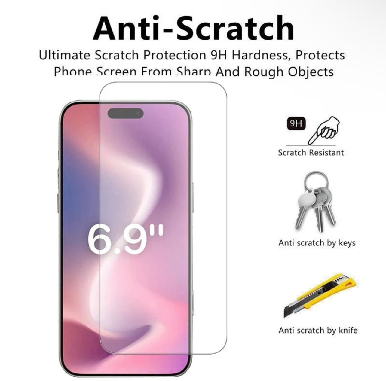 PJun Branded Premium 9H Clear Full Coverage ShatterProof Glass Screen Protector- 4PCS iPhone 17 Series 2025 PJun Branded Premium 9H Clear Full Coverage ShatterProof Glass Screen Protector- 4PCS iPhone 17 Series 2025